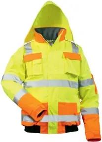 Warnschutz-Pilotenjacke Mats Gr. M gelb/orange 100% PES Feldtmann