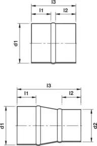 Norres Schlauchreduzierung CONNECT 270-271 f.ID 225mm f.Schlauchverbinder