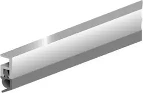Abdichtungsschiene PTS-AR L.2100mm B.5mm Ku.blk weiß m.Weich PVC-Lippe ELLEN