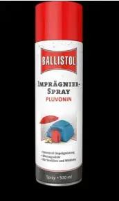 BALLISTOL Imprägnierspray Pluvonin f.Natur-/Kunstfasern,Leder 500ml Spraydose