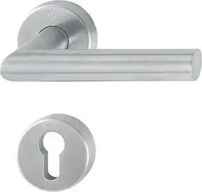 Hoppe Rosetten-Garnitur Ams.E1400/42H/42HKVS VA F69 rd.PZ DIN L/R D/D