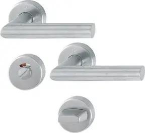 Hoppe Rosetten-Garnitur Ams.E1400/42H/42HKVS VA F69 rd.SK/OL DIN L/R D/D