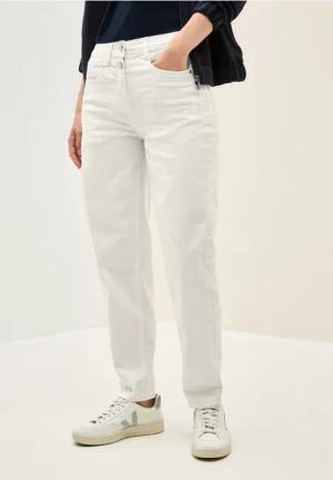 Cecil Damen Ballon Fit Jeans in Grau, Gr: 32