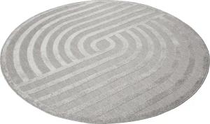 Esprit Outdoorteppich "Spirit, ESP-54229", rund, 6 mm Höhe, mit Hoch-Tief-Effekt, grafisch, modern, robust, Terrasse, Küche