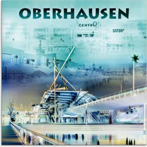 Artland Glasbild "Oberhausen Skyline Abstrakte Collage", Deutschland, (1 St.), in verschiedenen Größen