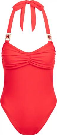 Moda Minx Badeanzug "Amour Rouched", (1 St.), mit tollem Steinbesatz