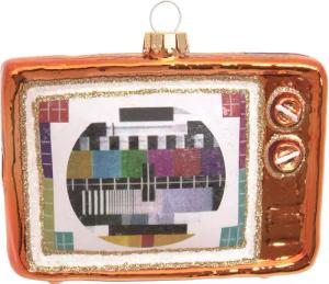 Krebs Glas Lauscha Christbaumschmuck "Nostalgischer Fernseher", (1 tlg.), Christbaumschmuck aus Glas, mundgeblasen, handgefertigt, Figur