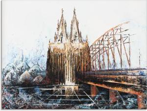Artland Glasbild "Köln Impression", Deutschland, (1 St.), in verschiedenen Größen