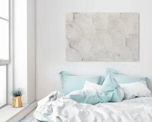 LeGer Home by Lena Gercke Leinwandbild "Sundowner", Abstrakt-Abstrakte-Kunst-Wüste-klassische Fantasie-Modern, (1 St.), Premium-Leinwandstoff, Handarbeit aus Deutschland