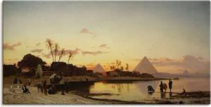 Artland Wandbild "Sonnenuntergang am Nil, Kairo.", Afrika, (1 St.), als Leinwandbild, Poster in verschied. Größen