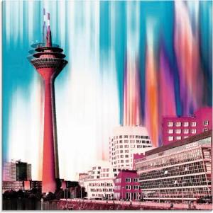 Artland Glasbild "Düsseldorf Skyline Collage I", Deutschland, (1 St.), in verschiedenen Größen