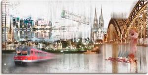 Artland Wandbild "Köln Skyline Collage I", Deutschland, (1 St.), als Leinwandbild, Poster in verschied. Größen