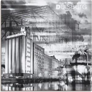Artland Wandbild "Duisburg Skyline Collage III", Deutschland, (1 St.), als Leinwandbild, Poster in verschied. Größen