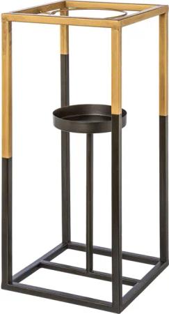 Creativ deco Kerzenhalter, (1 St.), mit Glas, für Stumpenkerzen, Höhe ca. 50 cm