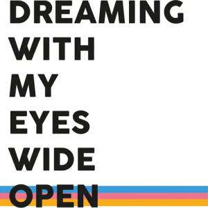 queence Leinwandbild "Spruch Dreaming", Kunst-Modern-Schriftzug-Sprüche & Texte-Motivationsbilder, Premium-Leinwandstoff, Handarbeit aus Deutschland