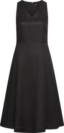 BOSS ORANGE A-Linien-Kleid "Dasico Premium Damenmode", in Ramie-Qualität