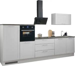 BASIC by Balculina Küchenzeile "Marsi", Breite 320 cm, höhenverstellbare Füße, mit Soft-Close-Funktion