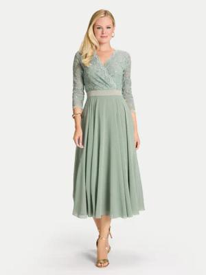 Swing Coctailkleid 5AE29100 Grün Regular Fit