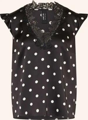 MARC CAIN Blusentop aus Satin mit Spitze