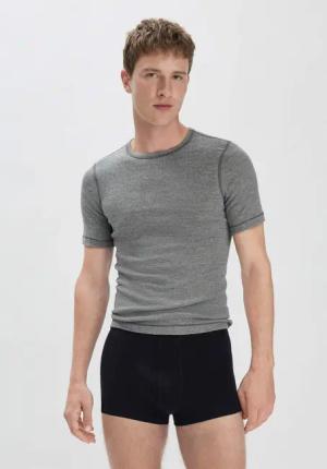 hessnatur Herren Pants Regular Cut im 3er-Pack COTTON MIX aus Bio-Baumwolle - schwarz - Größe 4 = S