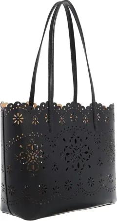 Kate Spade New York Shopper & Totes - Do It All Spade Flower Perforated Fine Grain Leath - Gr. unisize - in Schwarz - für Damen