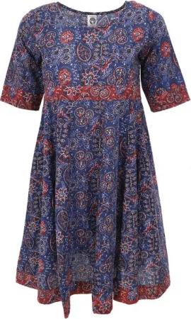 Guru-Shop Midikleid Boho Minikleid, sommerliches Minikleid,.. alternative Bekleidung