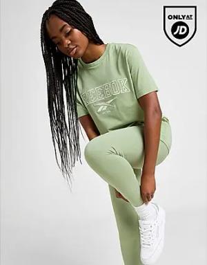 Reebok Varsity Boyfriend T-Shirt - Damen, Green