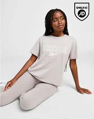 Reebok Varsity Boyfriend T-Shirt - Damen, Grey