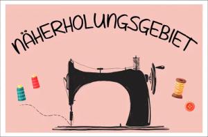 queence Metallbild "Näherholungsgebiet", Sprüche, (1 St.)