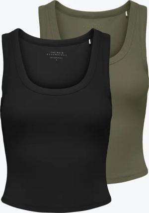 ONLY Tanktop "ONLEASY S/L TANK TOP JRS 2 PACK", (Set, 2 tlg.)
