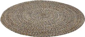 LUXOR living Teppich "Varberg", rund, 5 mm Höhe, Handweb Teppich, meliert, reine Baumwolle, handgewebt