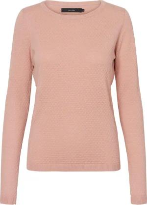 Vero Moda Rundhalspullover "VMCARE STRUCTURE LS O-NECK BLOUSE", aus Bio-Baumwolle