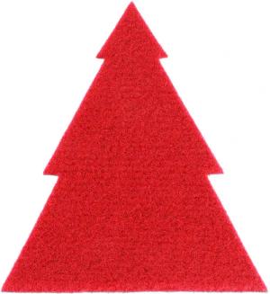 Primaflor-Ideen in Textil Platzset "Tannenbaum, Weihnachtsdeko rot", (Set, 4 St.), ideal als Besteckunterlage, Tischdeko oder Untersetzer