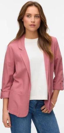 Vero Moda Kurzblazer "VMJESMILO 3/4 LOOSE BLAZER WVN GA NOOS", mit Leinen