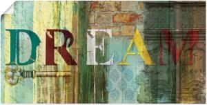 Artland Wandbild "Traum", Sprüche & Texte, (1 St.), als Leinwandbild, Poster, Wandaufkleber in verschied. Größen