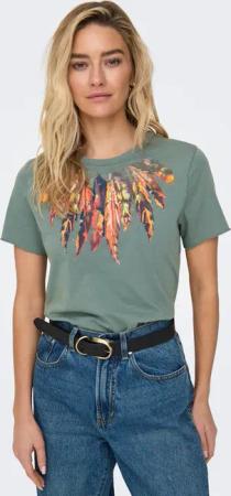 ONLY Rundhalsshirt "ONLLUCY REG S/S TOP JRS NOOS", unterschiedlich bedruckt