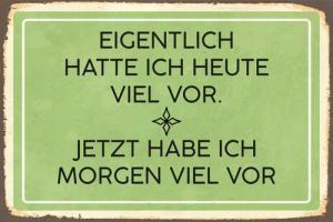 queence Metallbild "Viel vor", Sprüche, (1 St.)