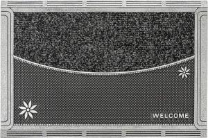 Home2Fashion Fußmatte "DualClean ST-XXL", rechteckig, 10 mm Höhe, moderne Schmutzfangmatte, mit Spruch, robust, In- und Outdoor geeignet