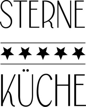 queence Wanddekoobjekt "5 STERNE KÜCHE", Stahlschild, Blechschild, Spruch, Witzig, Wanddeko, retro, 20x30cm