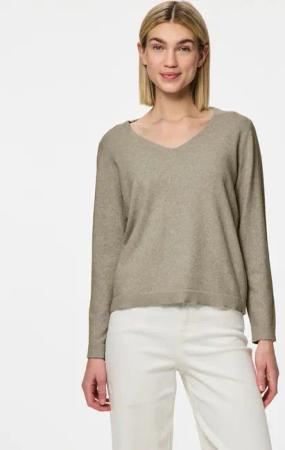 pieces V-Ausschnitt-Pullover "PCBREE LS V-NECK KNIT NOOS BC"