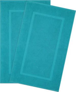 HAMMETEX Badematte "Hotelmatte, Duschvorleger", rutschhemmend beschichtet, beidseitig nutzbar, 2-teiliges Set, einfarbig, 100% Baumwolle