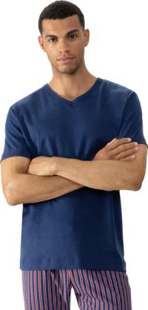 Mey V-Shirt "SOLID NIGHT", T-Shirt aus Interlock-Jersey