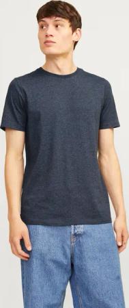 Jack & Jones Rundhalsshirt "JJEORGANIC MELANGE TEE SS O-NECK NOOS", in Melange Optik