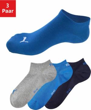 PUMA Sneakersocken, (3 Paar), mit eingestricktem Markenlogo