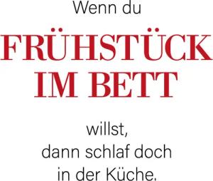 queence Wanddekoobjekt "FRÜHSTÜCK IM BETT", Stahlschild, Blechschild, Spruch, Witzig, Wanddeko, retro, 20x30cm