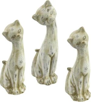I.GE.A. Tierfigur "Antik-Keramikkatze", (3er Set)