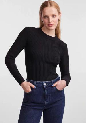 pieces Rundhalspullover "PCCRISTA LS O-NECK KNIT NOOS BC"