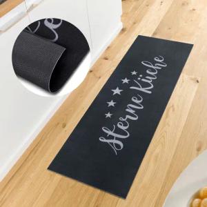 HANSE Home Küchenläufer "Fünf Sterne Küche", rechteckig, 3 mm Höhe, Küchen-Teppich, Rutschfest, Pflegeleicht, Flur, Eingang, Esszimmer