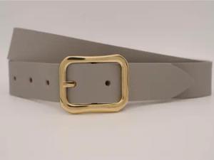 AnnaMatoni Ledergürtel, mit goldener Schließe