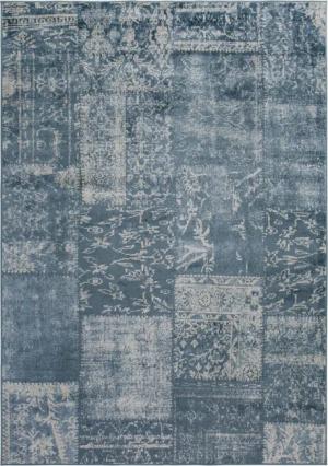 LUXOR living Teppich "Famos 3, Made in Belgium", rechteckig, 4 mm Höhe, Kurzflor, Patchwork, Vintage Design, Wohnzimmer